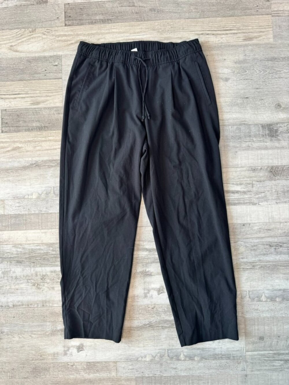 Old Navy Black Hi Rise Billie Pants Size Large Comfort Waist, Pockets O37